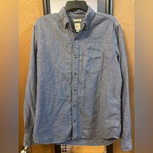GAP Men's Casual Blue Button Down Shirt